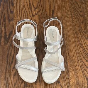 Naot Women's Silver Sandals 9